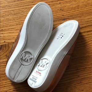 Michael Kors Shoes - Michael Kors MK Slip-On Sneakers Rose Gold Keaton Michael Kors Shoes - Michael Kors MK Slip-On Sneakers Rose Gold Keaton